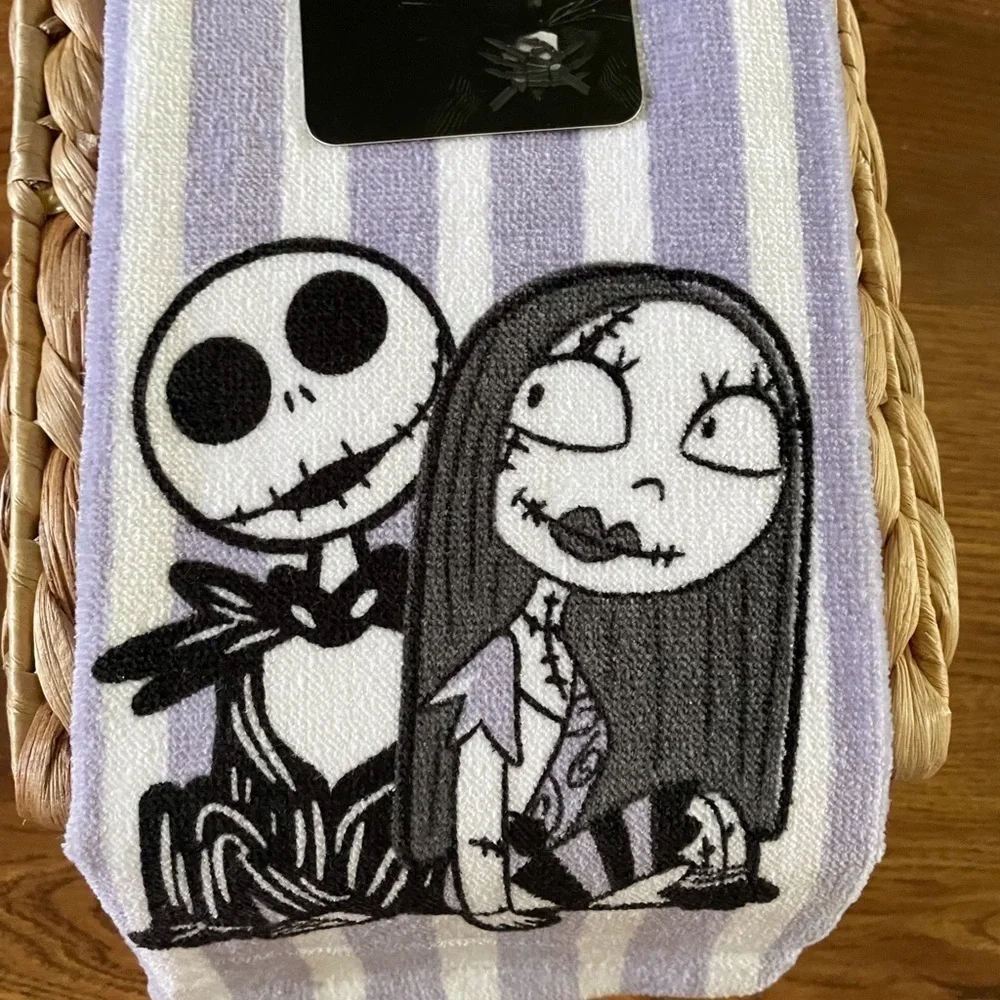 Disney: Nightmare Before Christmas  purple striped Kitchen towel